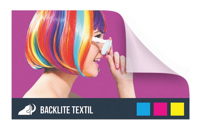 Backlite Textil bedruckt