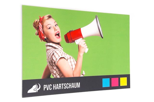 PVC Hartschaum Schild bedruckt